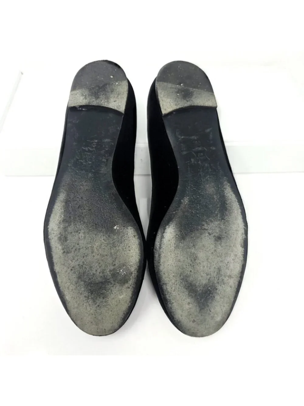TORY BURCH Easton Black Velvet Slipper Loafer Flats embroidered beetle logo 7 M - Picture 9 of 10